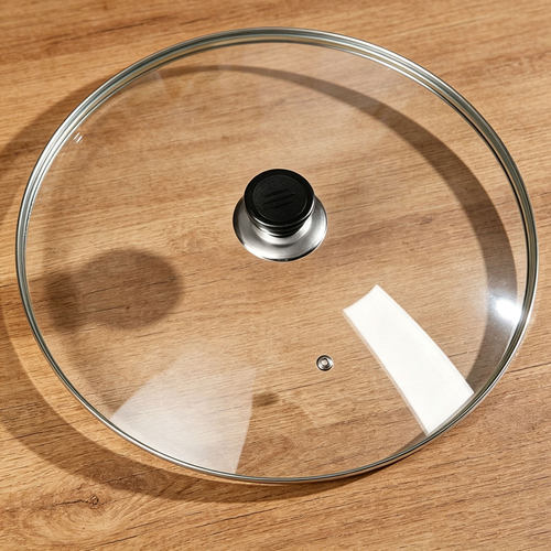锅盖家用钢化玻璃炒锅盖耐高温通用30cm33cm炒菜锅平底锅盖子圆型