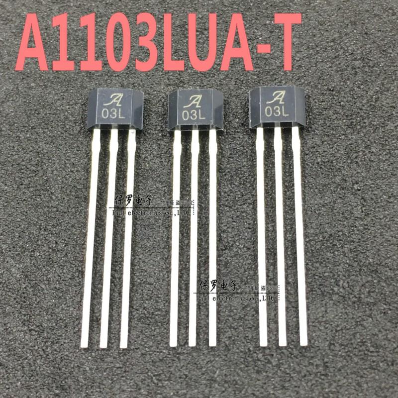 A03L 单极霍尔元件 A1103LUA-T 丝印03L 霍尔传感器 TO-92S直插