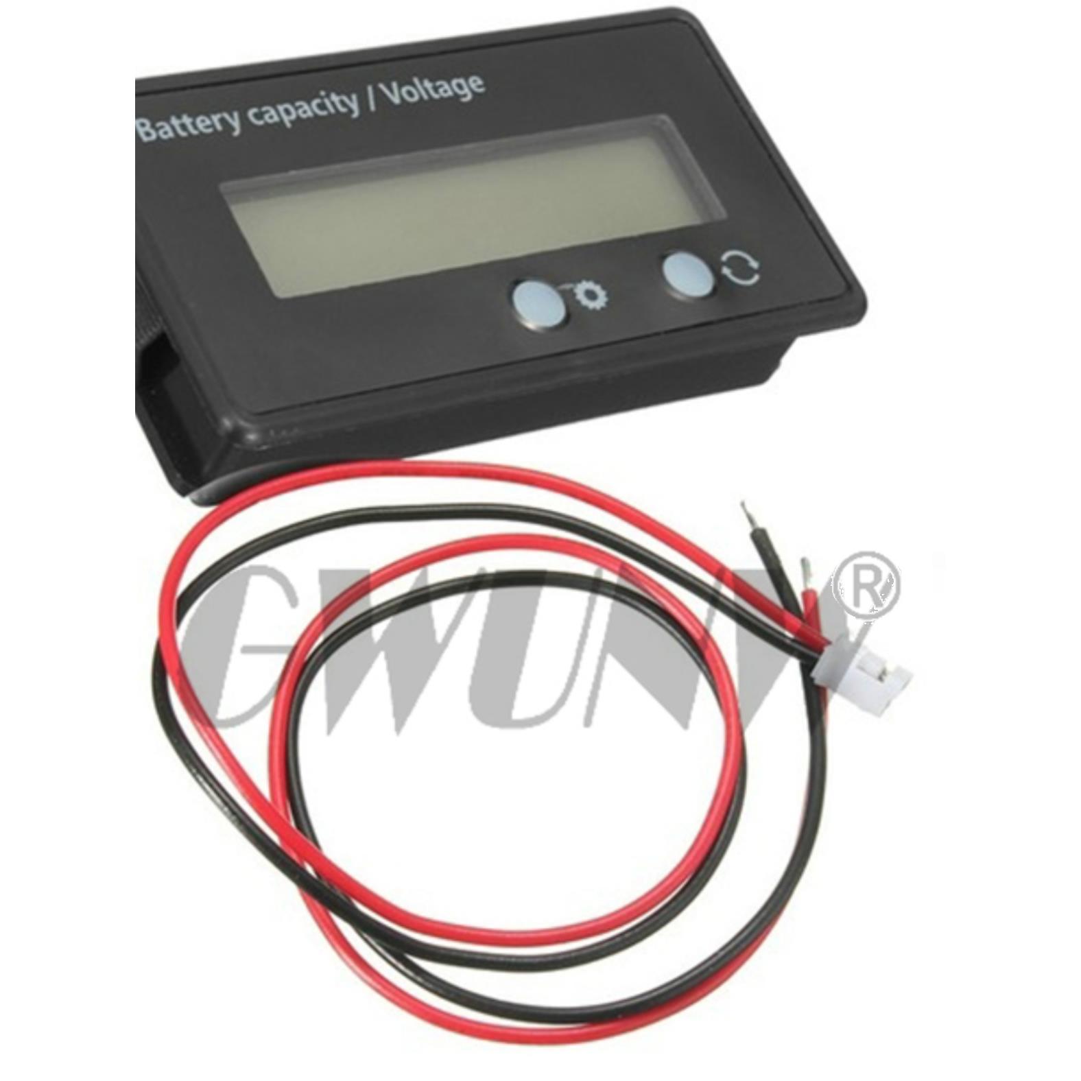 GC12 锂电池-电量显示器电量表电压库仑计 电压可选12-72V 测电池