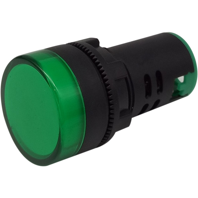 22mm圆形孔AD16-22D/S纯色高亮LED灯芯电源信号指示灯12v24v220v