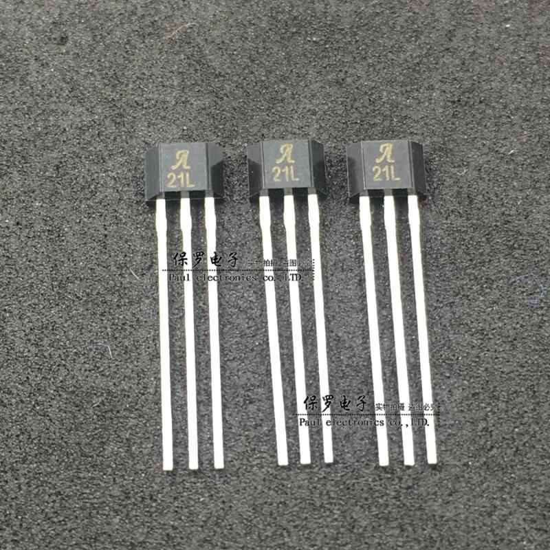 A21L 线性霍尔元件 A1321LUA-T 21L霍尔传感器 TO-92 全新现货