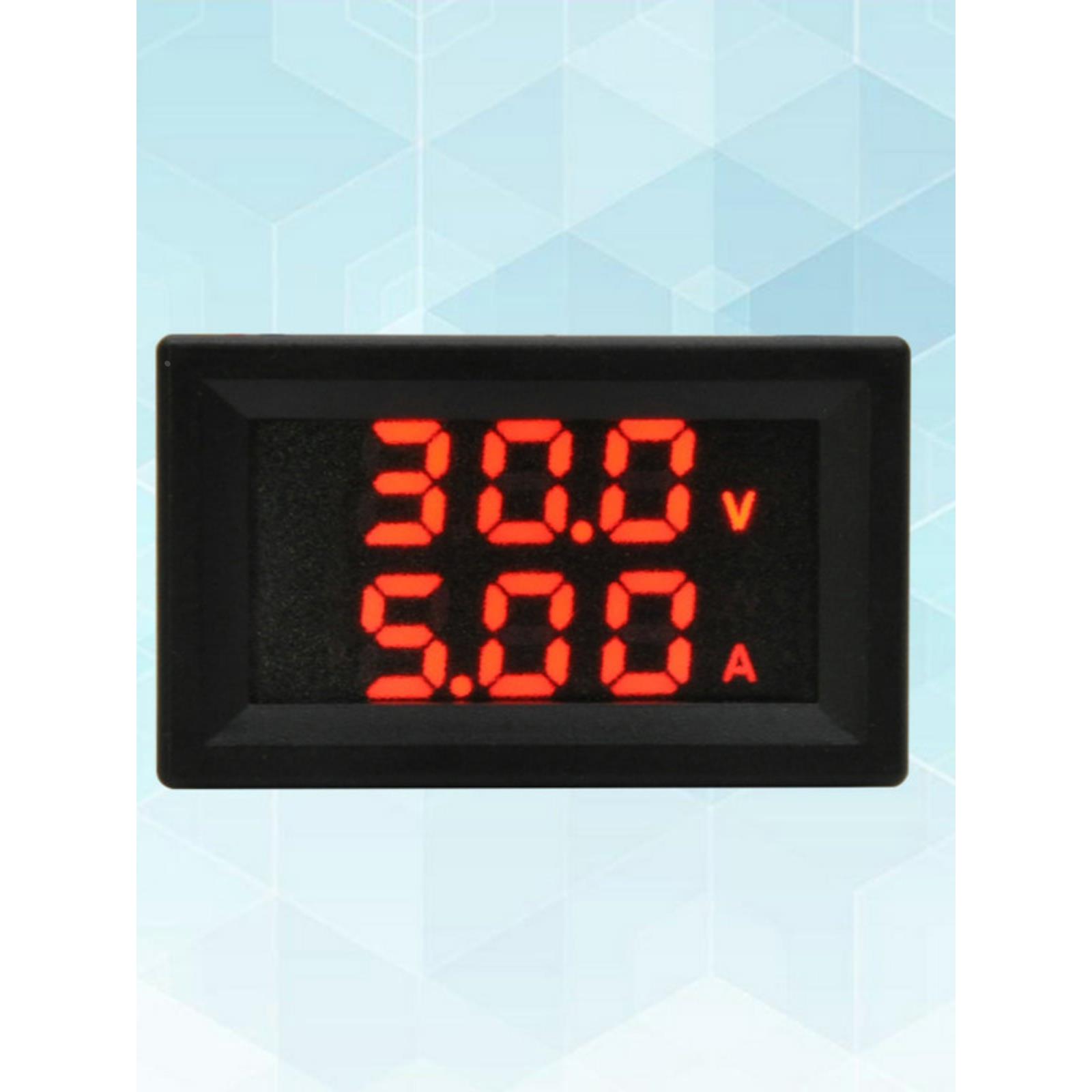 桂辰 BY325 双显电压电流表LED直流数显表头0-100V 10A 50A 100A