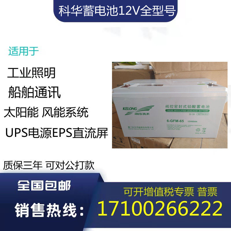 科华蓄电池6-GFM12V100AH150AH200AH65AH38AH24AH/直流屏/UPS电源
