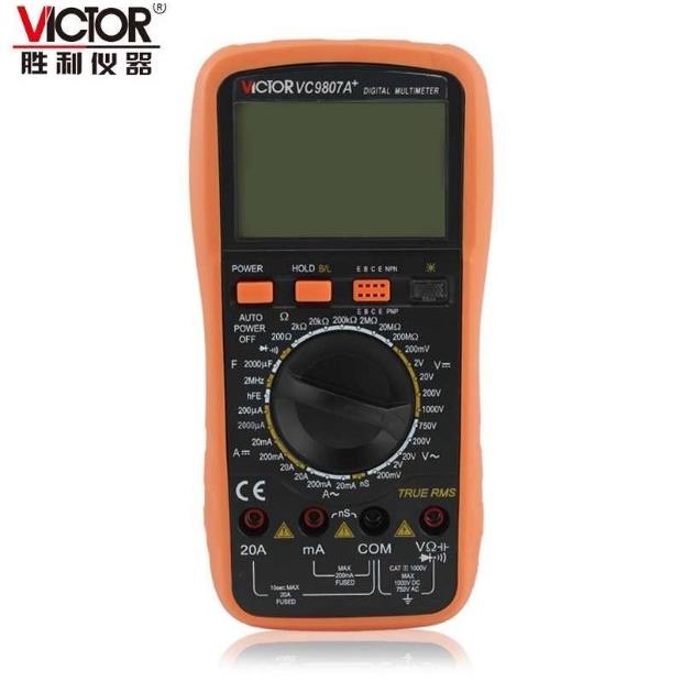 胜利VC9807A+ 四位半高精度数字万用表 电导/电容/频率