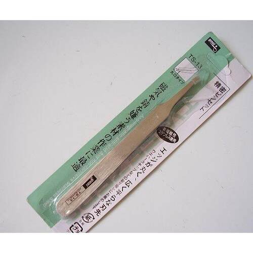 gooi不锈钢镊子 扁头镊子  TS-13 扁圆头型不绣钢镊子