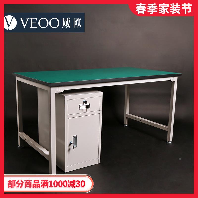 带柜子工作台 防静电操作桌  车间带抽屉工作台 实验桌 定制桌子图片