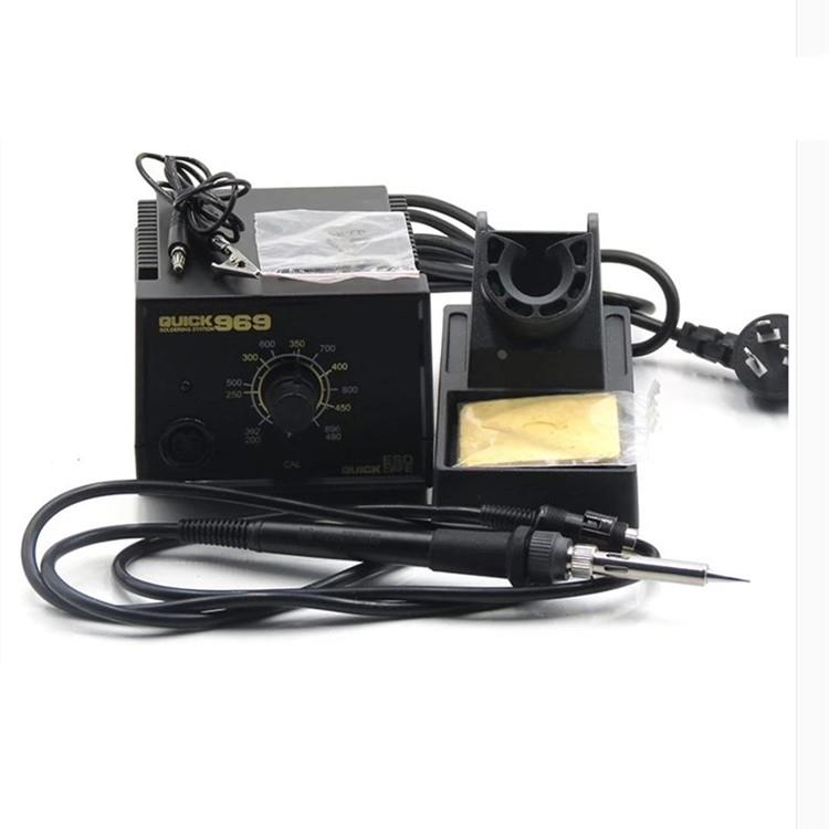 快克QUICK969ESD电焊台调温电烙铁进口陶瓷发热芯防静电无铅恒温