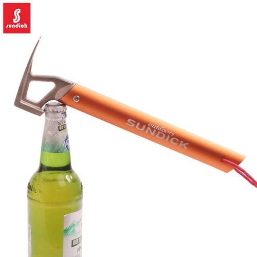 新帐篷锤轻量铝合金手柄不锈钢锤户外登山野营帐篷地钉拔钉器榔头