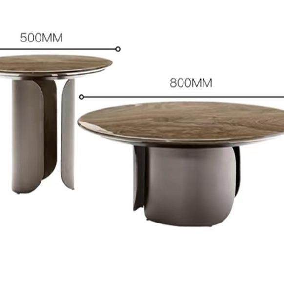 北欧轻奢大理石茶几现代简约客厅沙发不锈钢小户型组合圆形茶桌台,住宅家具,茶几,淘宝优惠券,粉丝福利购,淘宝优惠卷