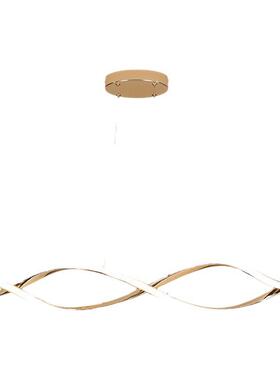 餐厅灯led灯气艺术创意简约现简大饭63414代厅灯极新款长条书房吊