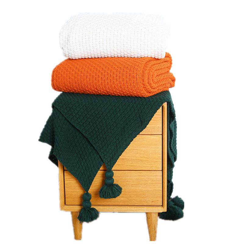 沙发毯ins北欧风盖毯办公室午睡毯子针织球毛线毯午休空调小毛毯,床上用品,休闲毯/毛毯/绒毯,淘宝优惠券,粉丝福利购,淘宝优惠卷