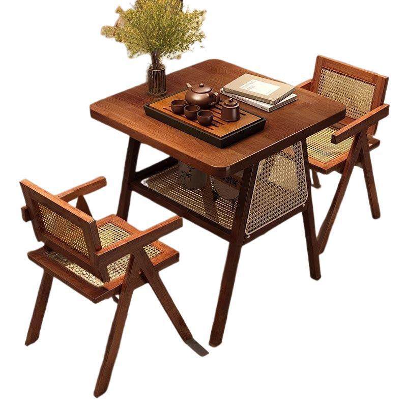实木阳台茶桌椅组合简约洽谈桌网红一桌两椅小户型休闲藤椅三件套,商业/办公家具,商用藤编家具,淘宝优惠券,粉丝福利购,淘宝优惠卷