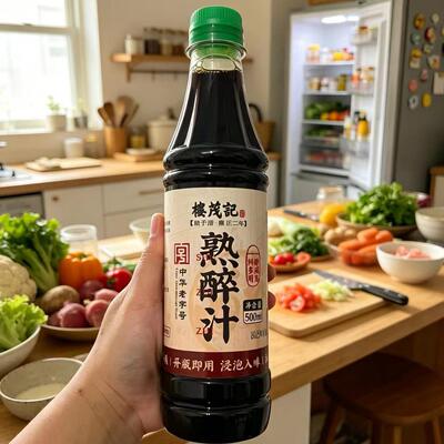 【宁波楼茂记熟醉汁】小龙虾海鲜醉卤罗氏虾闸蟹毛豆花生冷泡凉拌