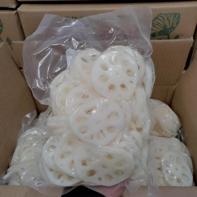 清水莲藕片麻辣烫凉拌串串火锅新鲜蔬菜餐饮食材除水1斤装4包商用