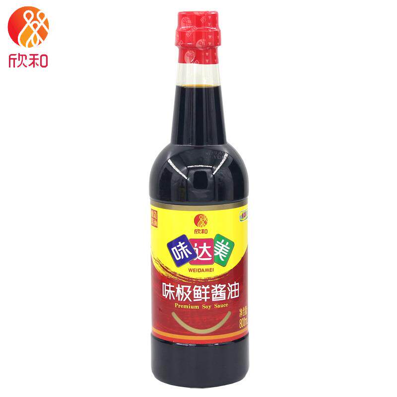 欣和味达美味极鲜酱油800ml炒菜凉拌提鲜生抽酱油特级调味料家用