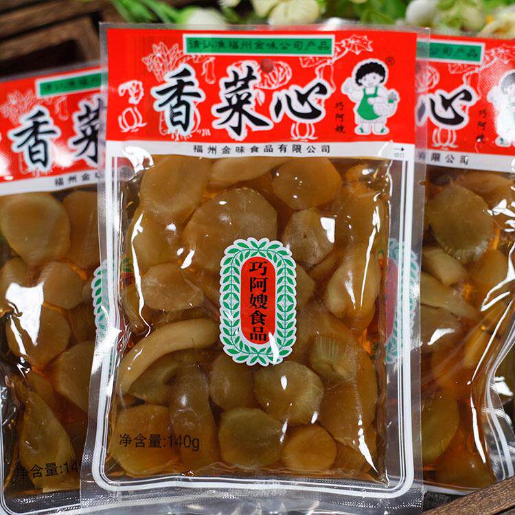 福建特产巧阿嫂香菜心140g 早餐酱菜下饭菜香脆腌菜5包10包包邮