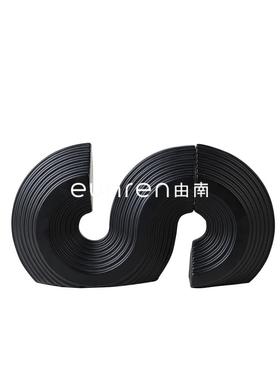 北欧现代简约S型书挡装饰摆件客厅博古架卧室电视柜书房软装摆设