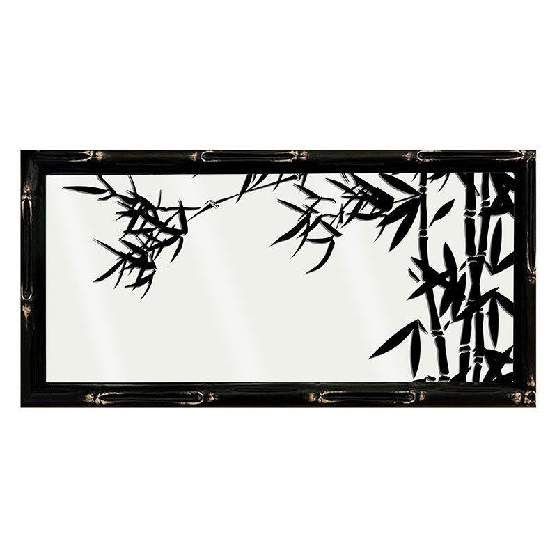 B-501墨竹新中式墨竹房客厅玄镜关画书入户镜式面画法中国风桌面