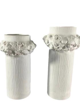 现代简约家居饰品酒店会所大厅花瓶装饰品电视柜树脂罗马花器摆件