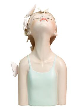 北欧手工轻奢女孩树脂工艺品ins摆件客厅家居电视柜桌面新装饰