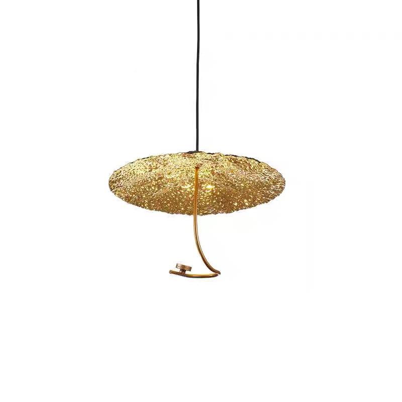 艺荷术吊灯设师新款侘寂风计意厅大利金箔吊线灯客餐490厅楼梯叶