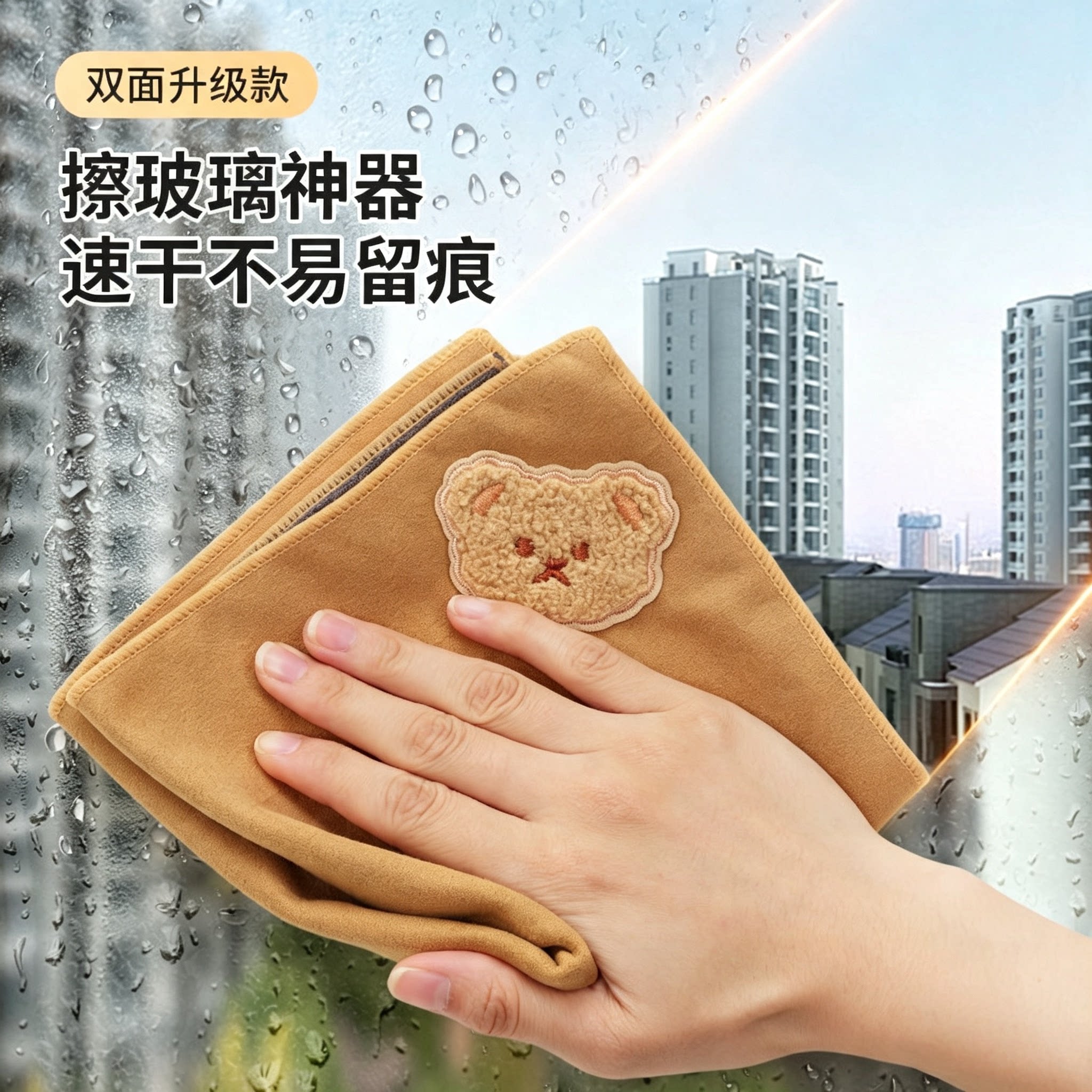 双面麂皮绒珊瑚绒加厚吸水抹布