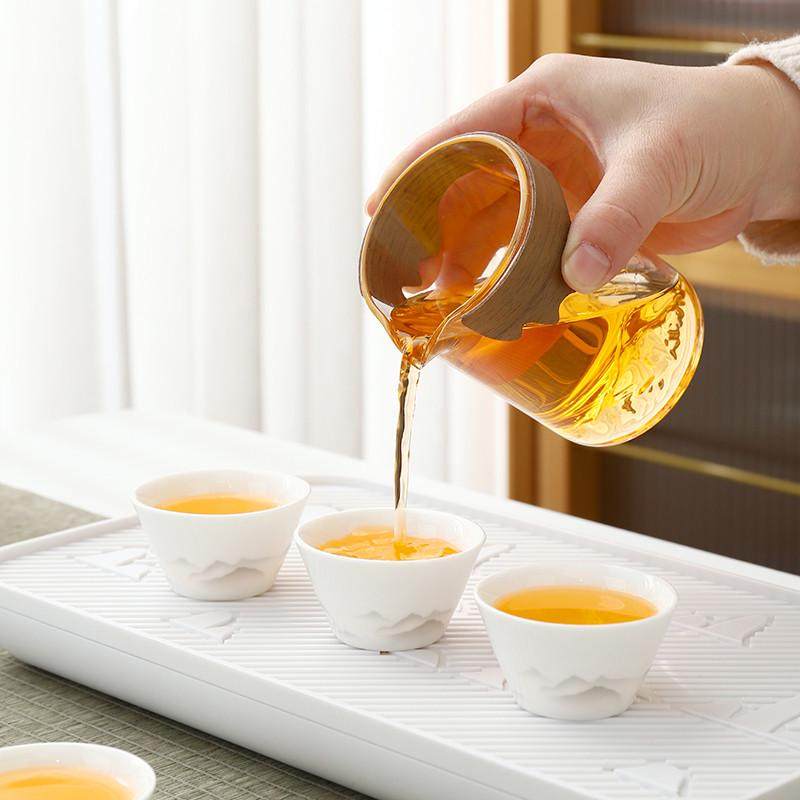 白瓷旅行茶具套装便携式快客杯车载户外露营功夫茶杯陶瓷泡茶壶,餐饮具,旅行茶具,淘宝优惠券,粉丝福利购,淘宝优惠卷
