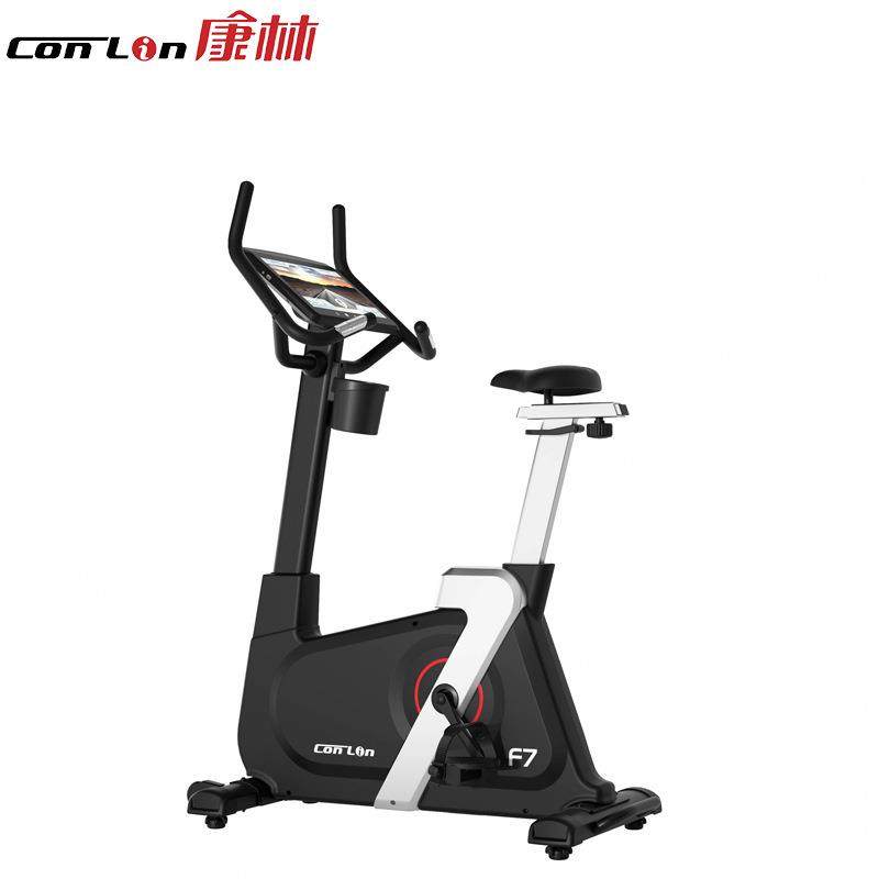 F704A商用智能立式电磁控健身车健身房室内脚踏骑行动感单车