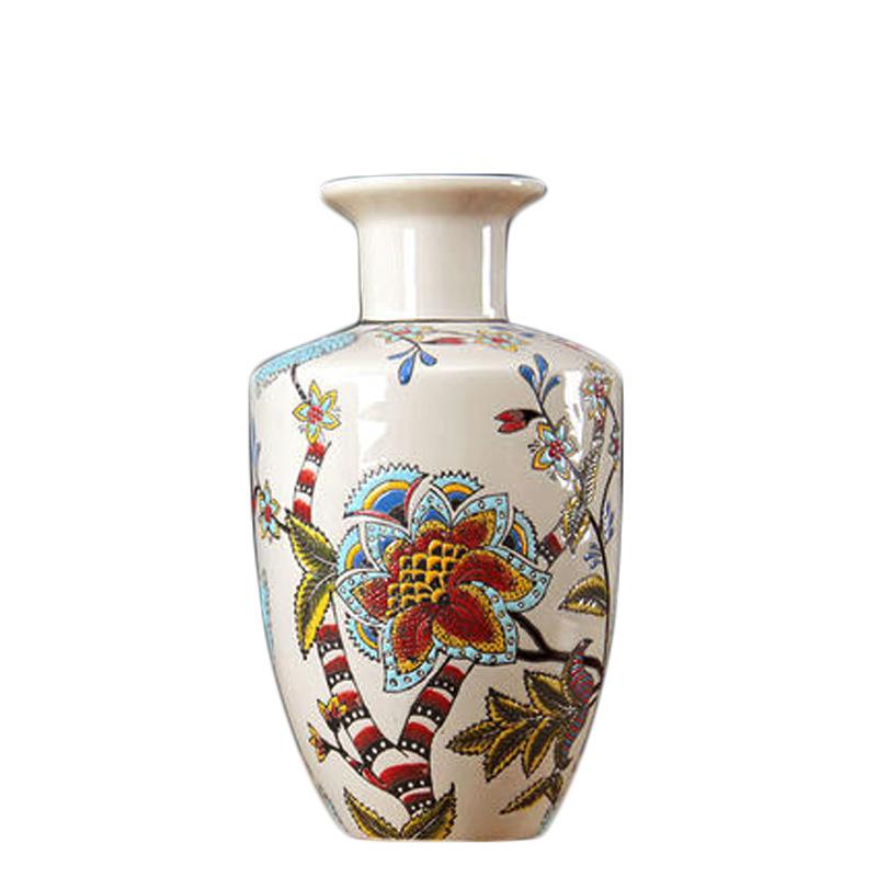 欧式复古装饰品摆件陶瓷花盆花艺花器餐桌花瓶客厅摆设工艺品创意