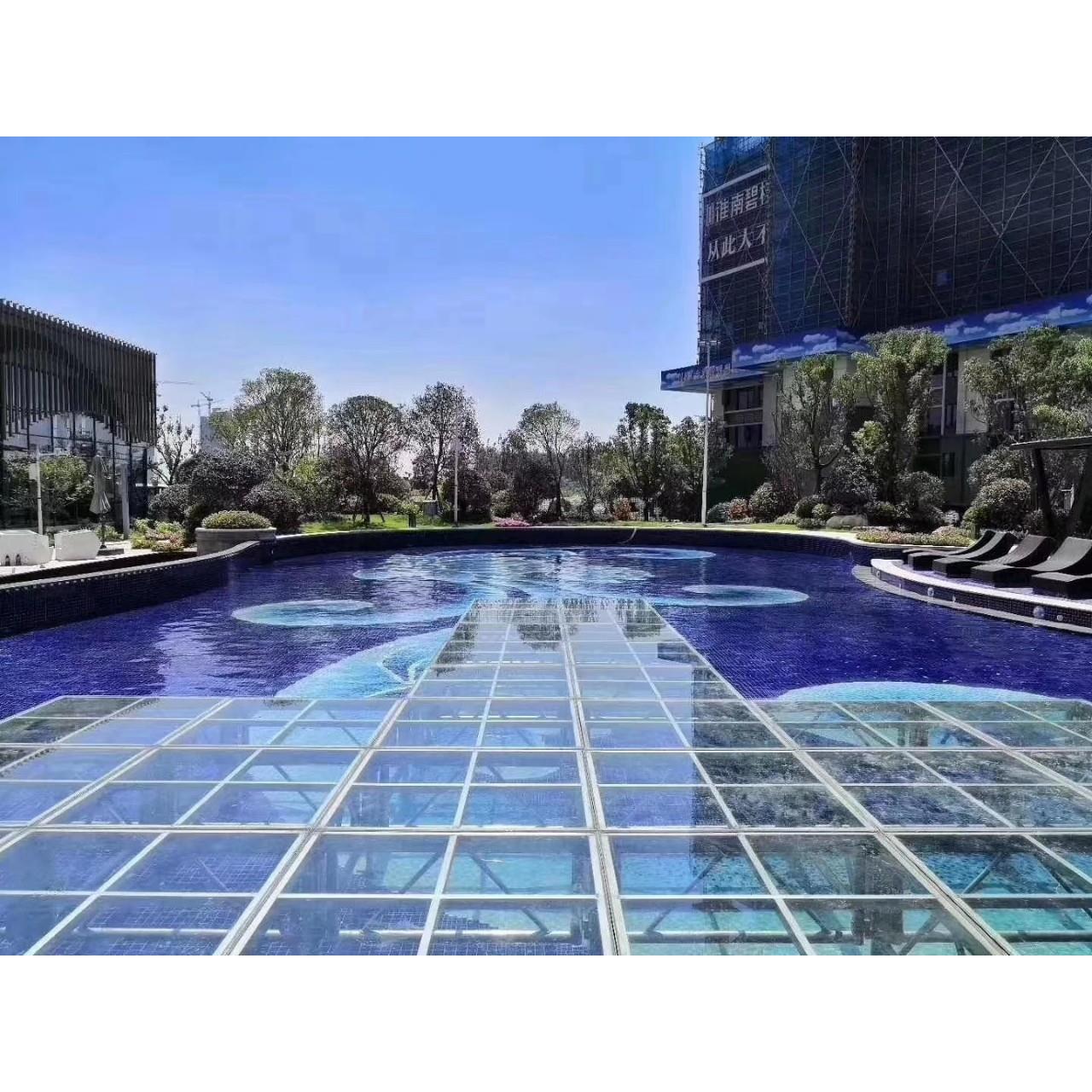 铝合金舞台钢化玻璃t台酒店T台游泳池地台走秀直圆形伸缩拼接户外