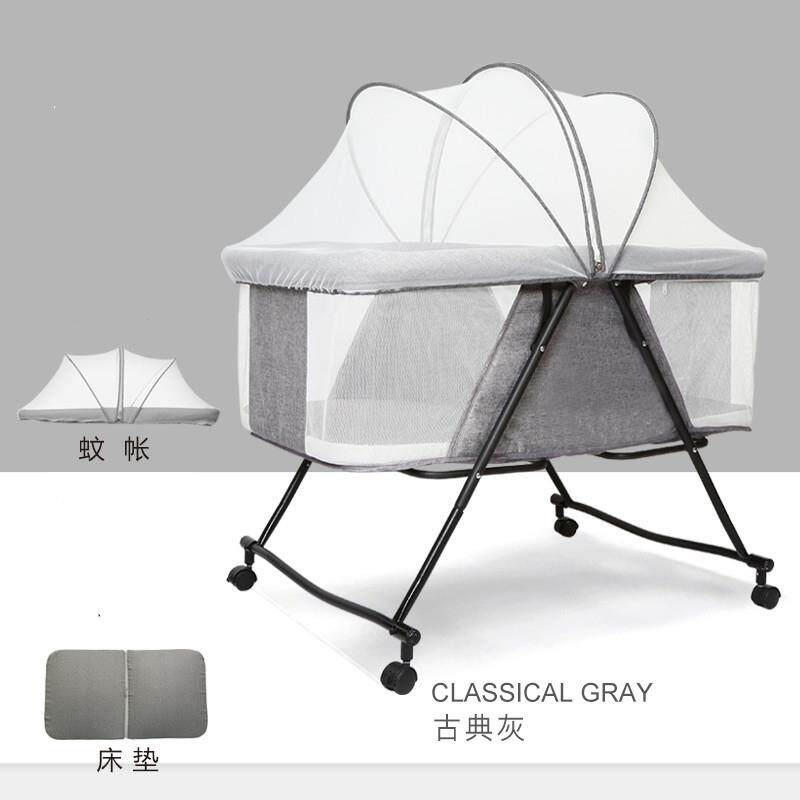 便携式折叠婴儿床宝宝摇篮床新生多功能摇蓝床儿童床可移动婴儿床