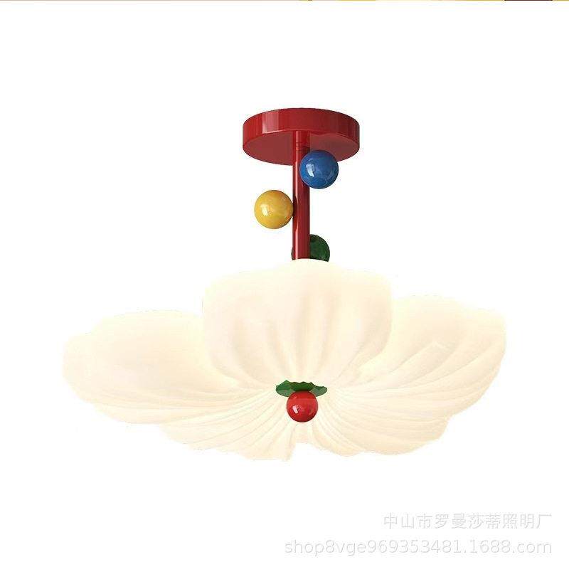 孟菲斯卧室灯创意彩色多巴胺云朵吸顶灯奶油风现简约主卧房间灯