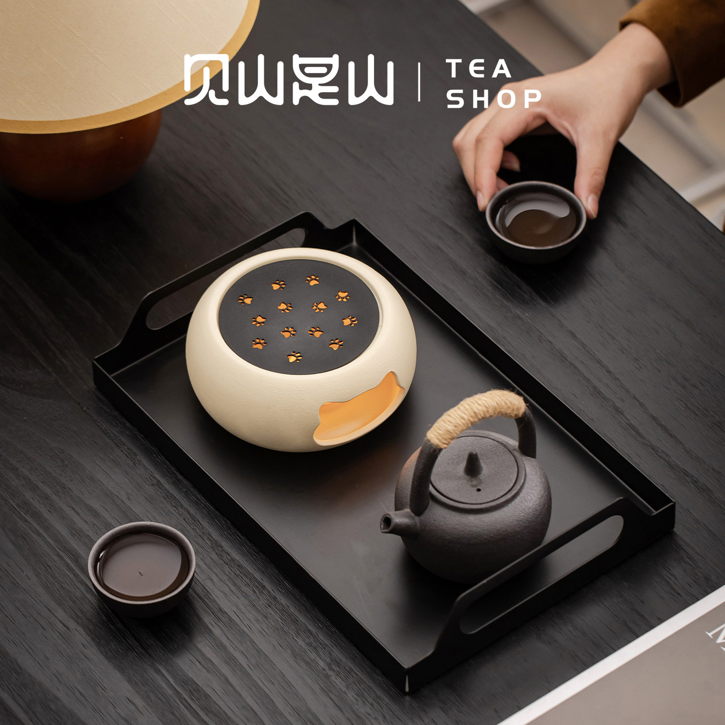 暖茶温茶炉花茶壶蜡烛煮茶炉陶瓷底座加热炉保温明火烤橘子煮茶器