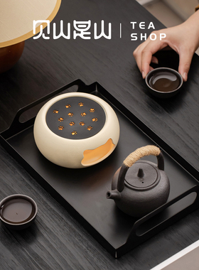 暖茶温茶炉花茶壶蜡烛煮茶炉陶瓷底座加热炉保温明火烤橘子煮茶器