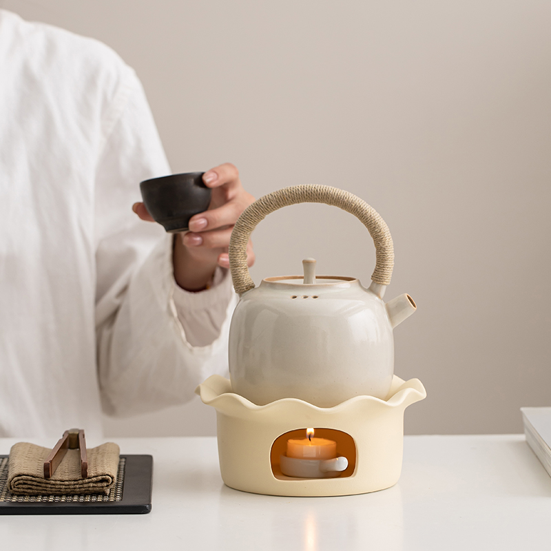 中式陶瓷底座温茶炉煮茶炉