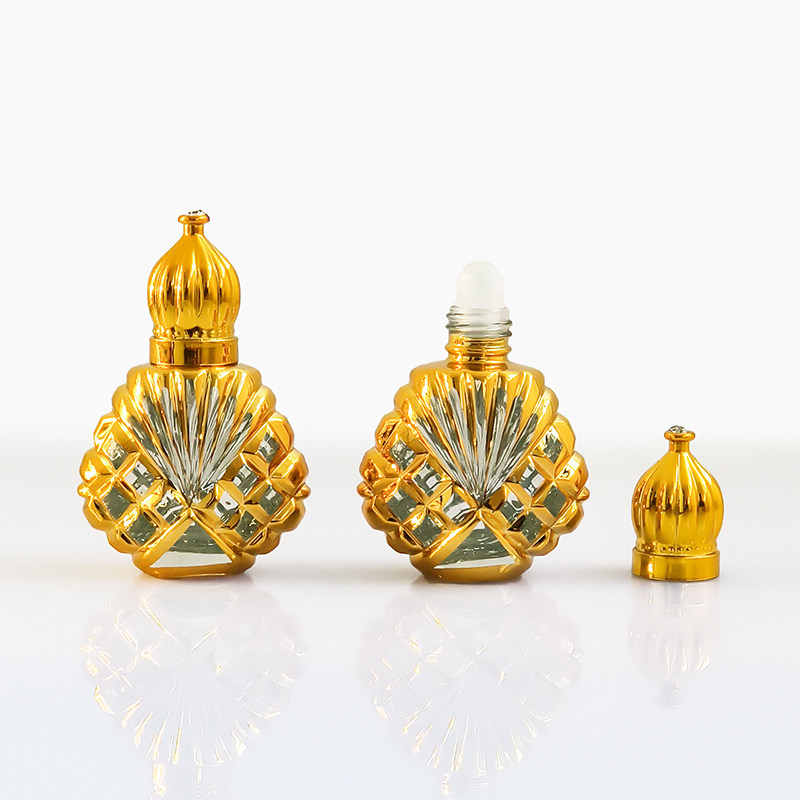 复古迷你收纳瓶金豆豆小空瓶装黄金豆储存罐滚珠式香水精油分装瓶