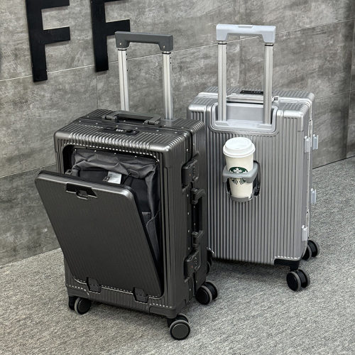 定制前开口多功能拉杆订铝框行李箱24登机密码旅行20寸一个起批发
