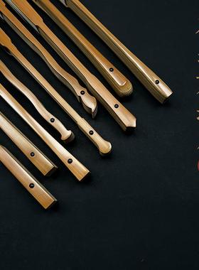 95寸16方玉竹折扇文玩扇子男夏全竹扇骨空白扇面宣纸复古风