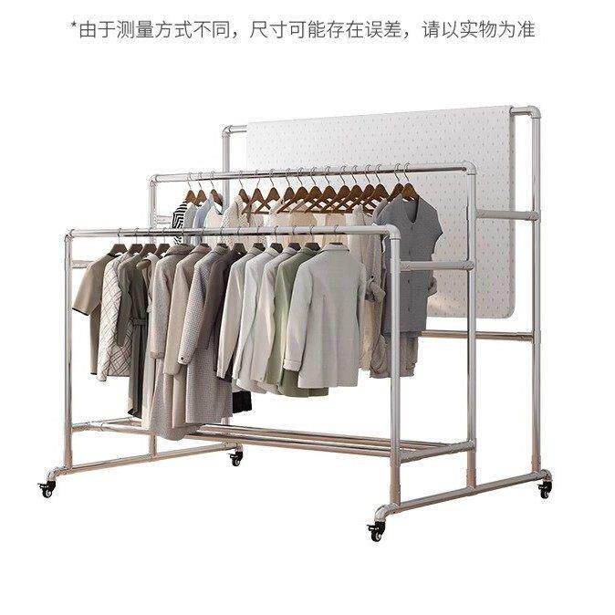 镀锌钢管子晾衣架三落地大挂衣架室外防MNY竿风防锈晒被户外型晒