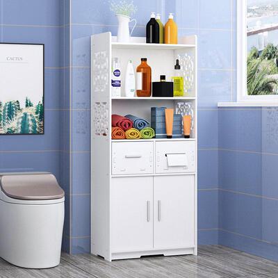 化妆室置物架浴边室收防水缝收夹纳层架洗手间厕所马MKH50301桶角