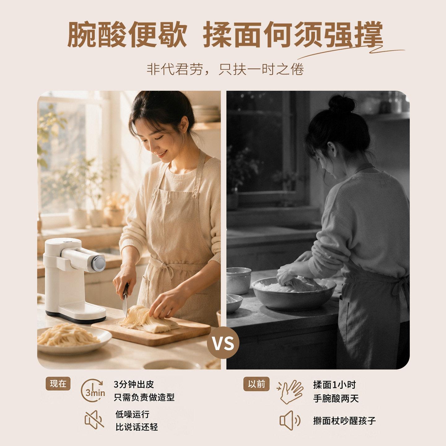 型ZACME艾卡美条机家用小全自动制面机制压面面条ZN-ST36A水饺皮