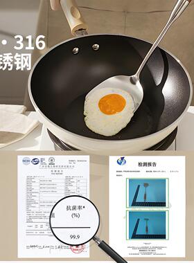 31111116不钢锅铲装套房家用厨大汤锈勺漏勺厨具木柄把炒菜铲子勺