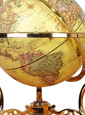 极速地球仪摆件家居装饰品客厅玄关书房摆设办公室工艺礼品摆饰商