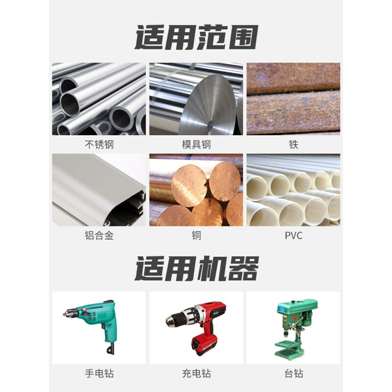 业级TiAl不锈钢钻头多功能阶梯钻宝塔钻台阶钻扩孔器开孔器