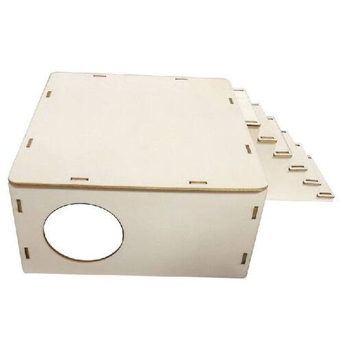 好货Hamster House Climbing Ladder Wooden Hideout Nest Habita