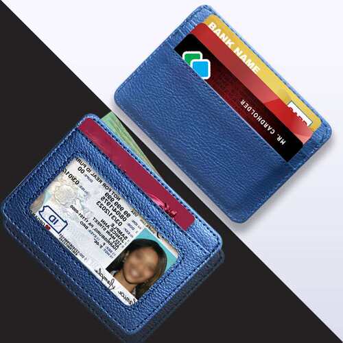 极速5 Slots Women Men Business Card Holder Wallet Cards Hold
