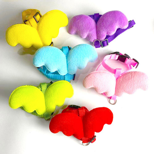好货Angel Wings Pet Harness and Leash Set for    s Puppy Rab