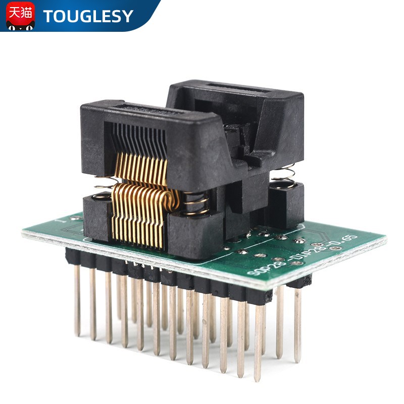 烧录座SOP8/14/16/18/20/24/28 SSOP/TSSOP IC转换编程测试座