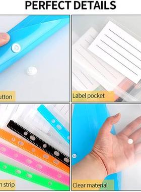A4 Size Plastic File Folders Wallets Colorful Document Files