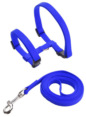 Dog Cat Collar Harness Leash Adjustable Nylon Pet Traction C